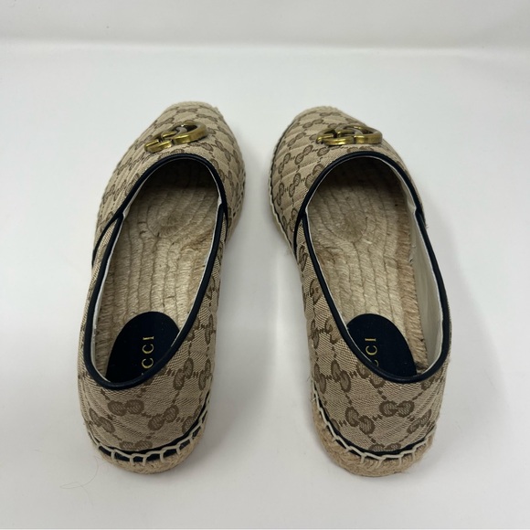 GUCCI GG MATELASSE CANVAS ESPADRILLE SLIP ON SHOES SIZE EU 39 US 9 - Picture 13 of 16